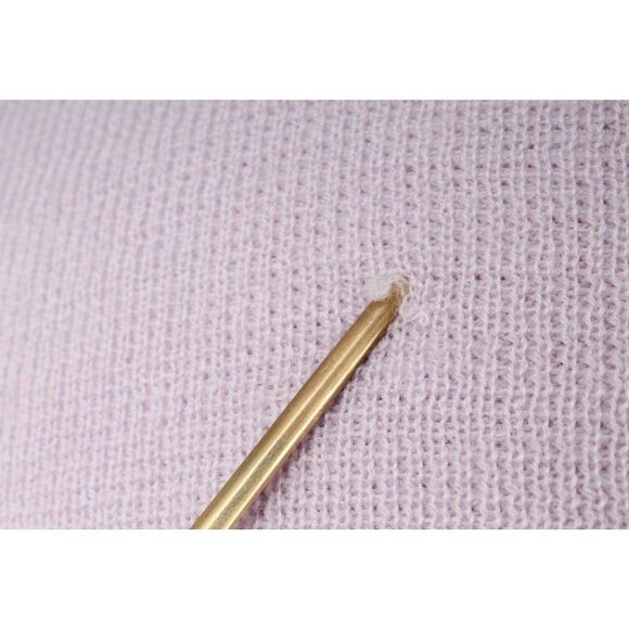 J. CREW Lilac Merino Wool Striped Sleeve Crewneck Sweater Women's Size S - Picture 6 of 8